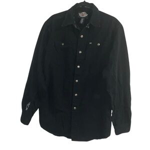 Harley-Davidson 100% cotton button-up shirt Tall M